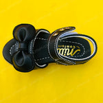 Load image into Gallery viewer, Black Bowknot with Stripes Baby Girl Fancy Sandals