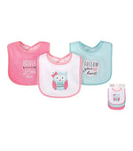 Load image into Gallery viewer, Owl Baby Pack Of 3 Bibs Set