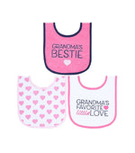 Load image into Gallery viewer, Grandma Baby Pack Of 3 Bibs Set