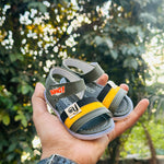 Load image into Gallery viewer, Green and Black One Strip Sandals for Baby Boy and Girls