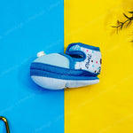 Load image into Gallery viewer, Sky Blue Newborn Stripes Shoes