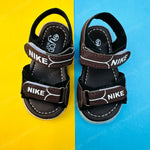 Load image into Gallery viewer, NK Brown and Black Two Stripes Sandals for Baby Boy and Girls