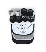 Load image into Gallery viewer, Little Man 5 pieces Bibs And Booty Set