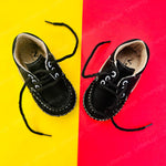 Load image into Gallery viewer, Black Baby Boy And Girls Shoes
