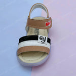 Load image into Gallery viewer, Brown and Beige One Strip Sandals for Baby Boy and Girls