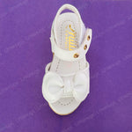Load image into Gallery viewer, White Bowknot with Stripes Baby Girl Fancy Sandals