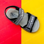 Load image into Gallery viewer, NK Grey and Black Two Stripes Sandals for Baby Boy and Girls