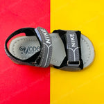 Load image into Gallery viewer, NK Grey and Black Two Stripes Sandals for Baby Boy and Girls