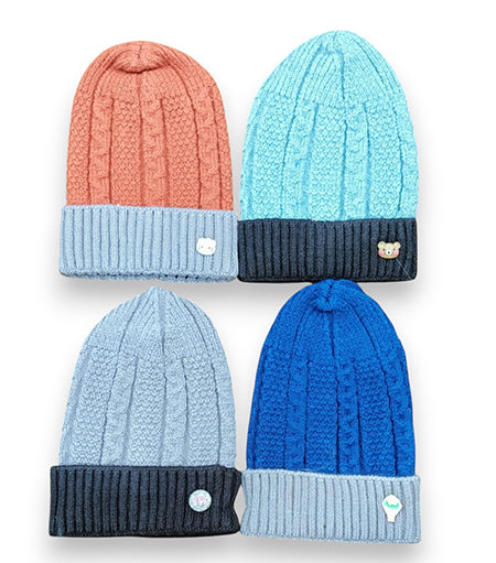 Cartoon Logo Knitted Cap