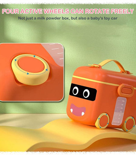 Orange Milk Powder Storage Conatiner