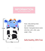 Load image into Gallery viewer, Cow Silicone Baby Teether
