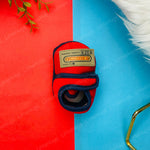 Load image into Gallery viewer, Red And Navy Newborn Baby Boy And Girls Fleeced Stripes Shoes | BGS101G
