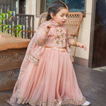 Load image into Gallery viewer, Cute Peach Dress for Baby Girls – Party and Wedding Wear
