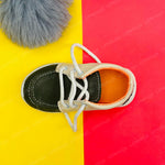 Load image into Gallery viewer, Green And Cream Shoes With Lases Boys Casual Shoes | BS2000B
