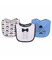 Perfect Gentleman Pack Of 3 Bibs Set