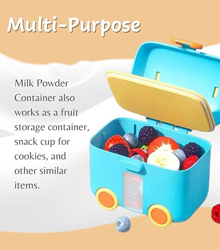 Sky Blue Milk Powder Storage Container