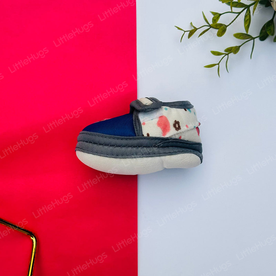 Royal Blue Newborn Stripes Shoes