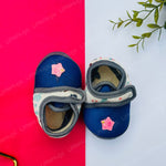 Load image into Gallery viewer, Royal Blue Newborn Stripes Shoes
