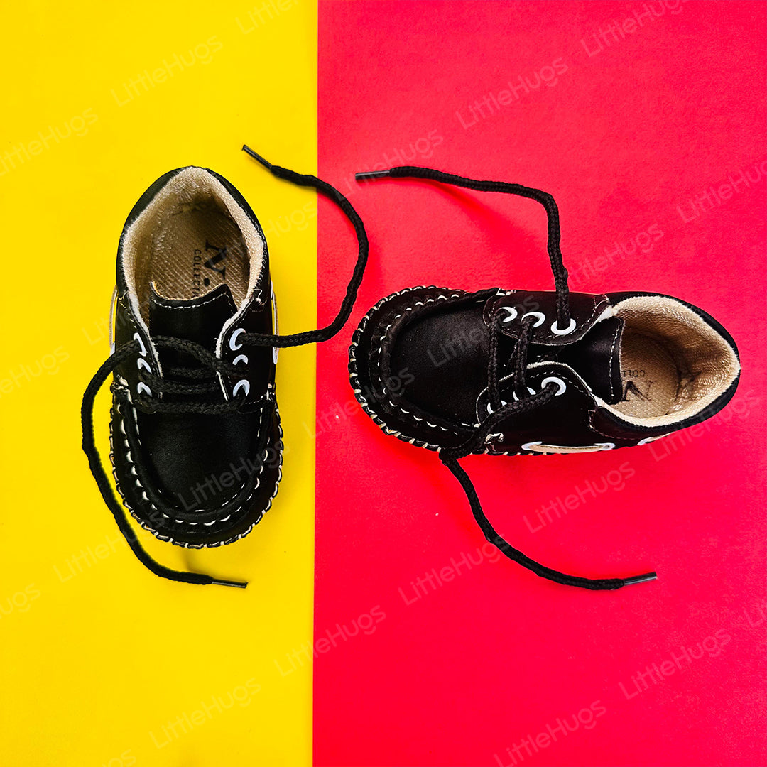 Black Baby Boy And Girls Shoes